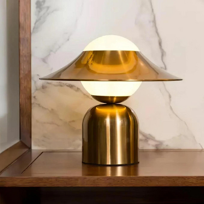 Lampe de Table Rétro avec Luminosité Ajustable en Métal et Verre – Éclairage Élégant pour Intérieur, Hauteur 40 cm 1