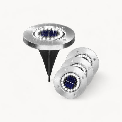 Lampes de Jardin Solaires LED Étanches IP65 avec Fonction Automatique et Batterie Li-Ion 600mAh 0