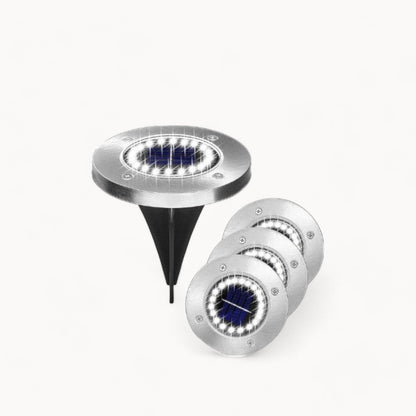 Lampes de Jardin Solaires LED Étanches IP65 avec Fonction Automatique et Batterie Li-Ion 600mAh 1