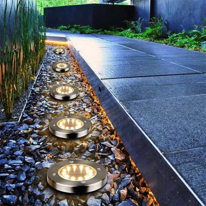 Lampes de Jardin Solaires LED Étanches IP65 avec Fonction Automatique et Batterie Li-Ion 600mAh 2