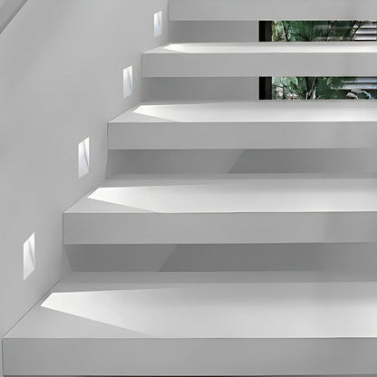 Lumenca - Applique Encastrée LED Minimaliste À Détecteur Blanc Froid Rectangulaire
