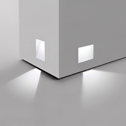 Lumenca - Applique Encastrée LED Minimaliste À Détecteur Blanc Froid Carré