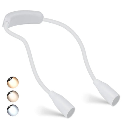 Lumicollis - Lampe LED Flexible Portée Au Cou Blanc