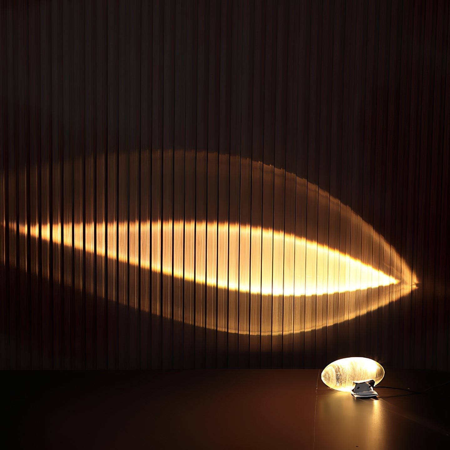 Lumoval - Lampe De Table Design À Projection Murale Lumière Chaude