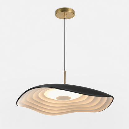 Maréva | Suspension LED – Courbes Élégantes et Éclat Raffiné Noir