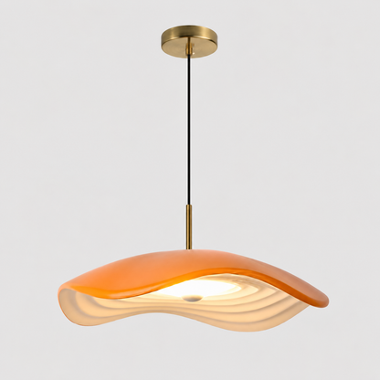 Maréva | Suspension LED – Courbes Élégantes et Éclat Raffiné Orange