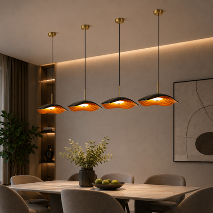 Maréva | Suspension LED – Courbes Élégantes et Éclat Raffiné