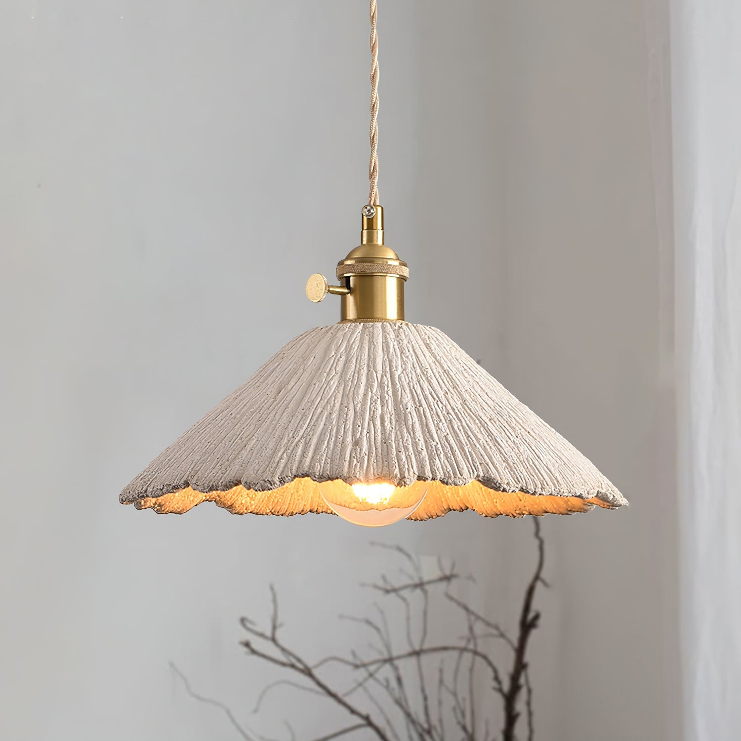 Cimélia | Lustre Contemporain – Texture Authentique et Style Sophistiqué