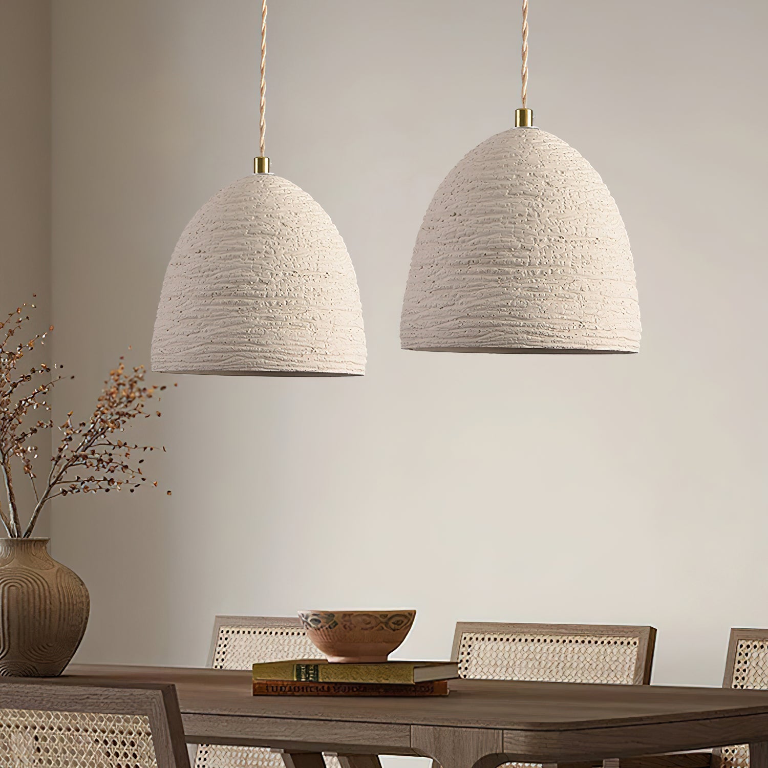 Cimélia | Lustre Contemporain – Texture Authentique et Style Sophistiqué
