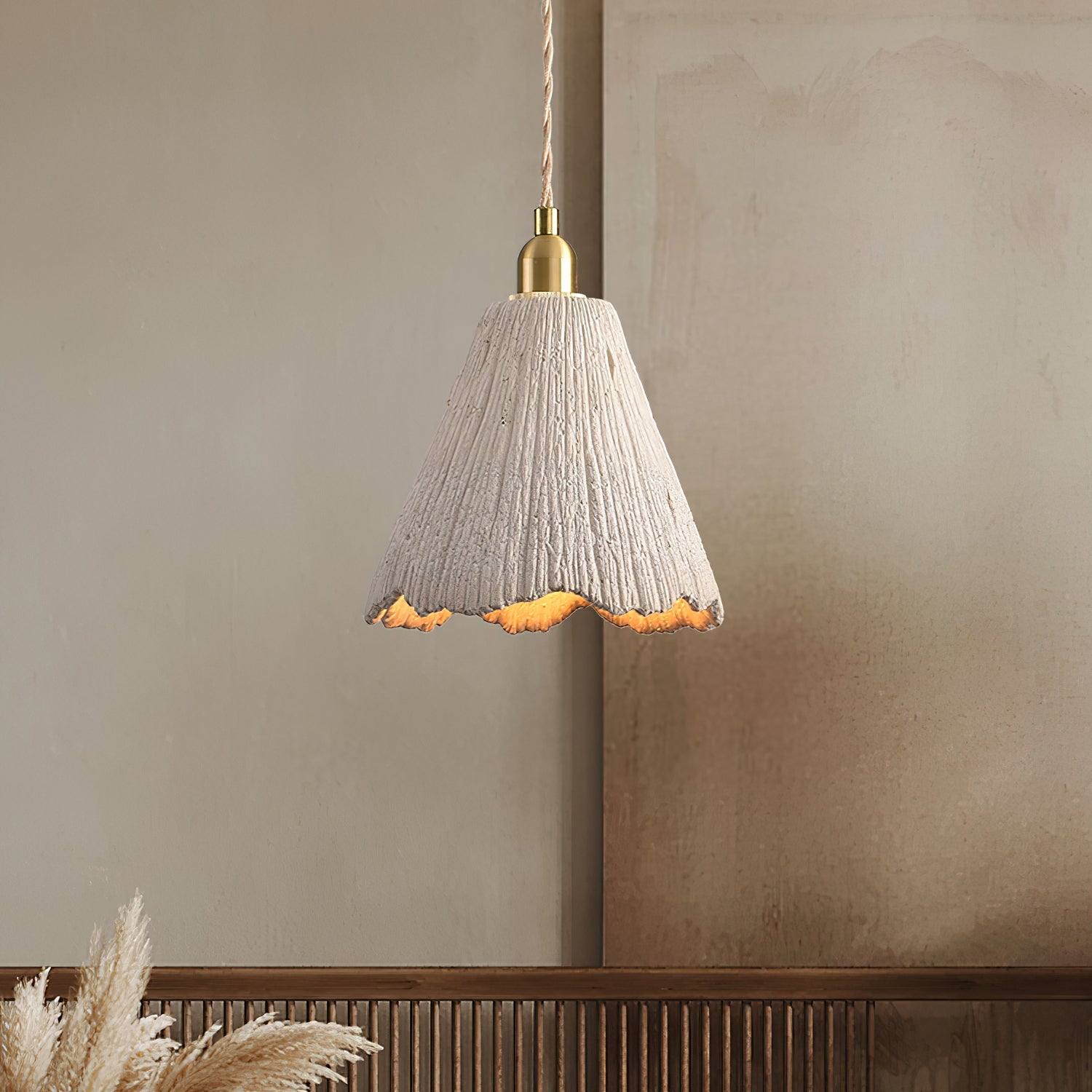 Cimélia | Lustre Contemporain – Texture Authentique et Style Sophistiqué