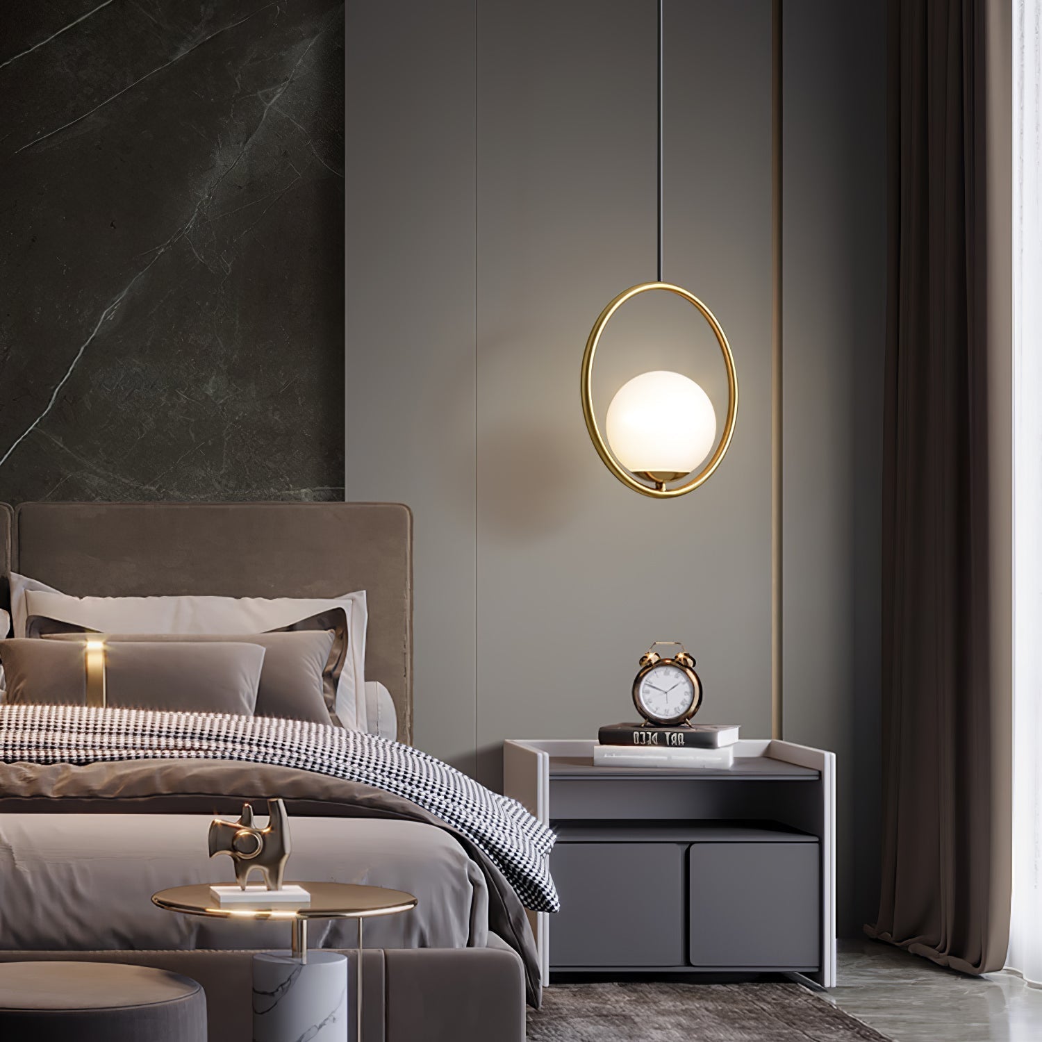 Alhéna | Suspension Élégante – Design Sobre et Ambiance Accueillante