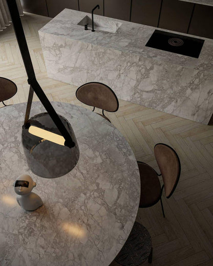 Noctéa | Lampe Suspendue – Verre soufflé LED design contemporain