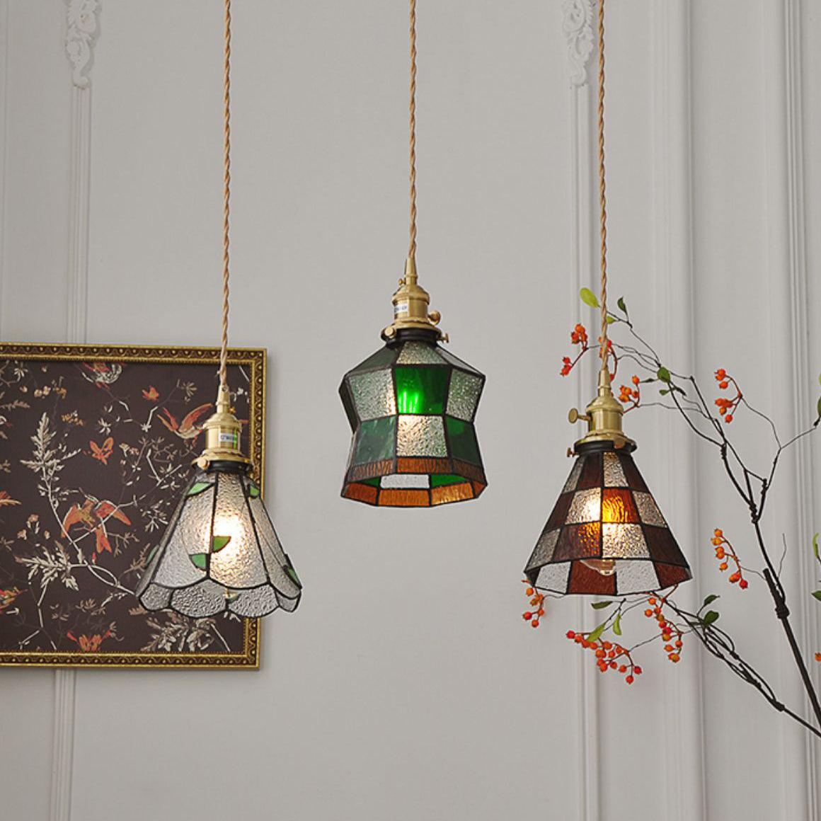 Zéphyros | Lustre Mosaïque – Verre soufflé style arabe chic