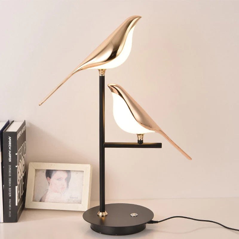 ÉclatAilé | Lampe Oiseau – Raffinement Moderne et Lumière Apaisante