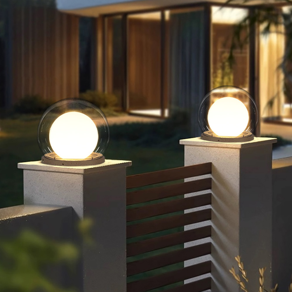 LunaDome | Lampe Pilier Extérieure – Élégance Nocturne et IP65