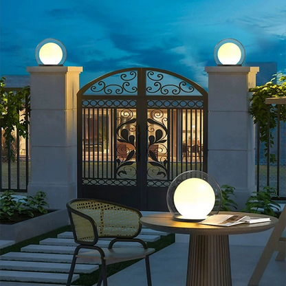 LunaDome | Lampe Pilier Extérieure – Élégance Nocturne et IP65