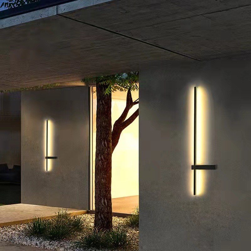 AuraPillar | Applique Murale Extérieure – Lumière Accueillante