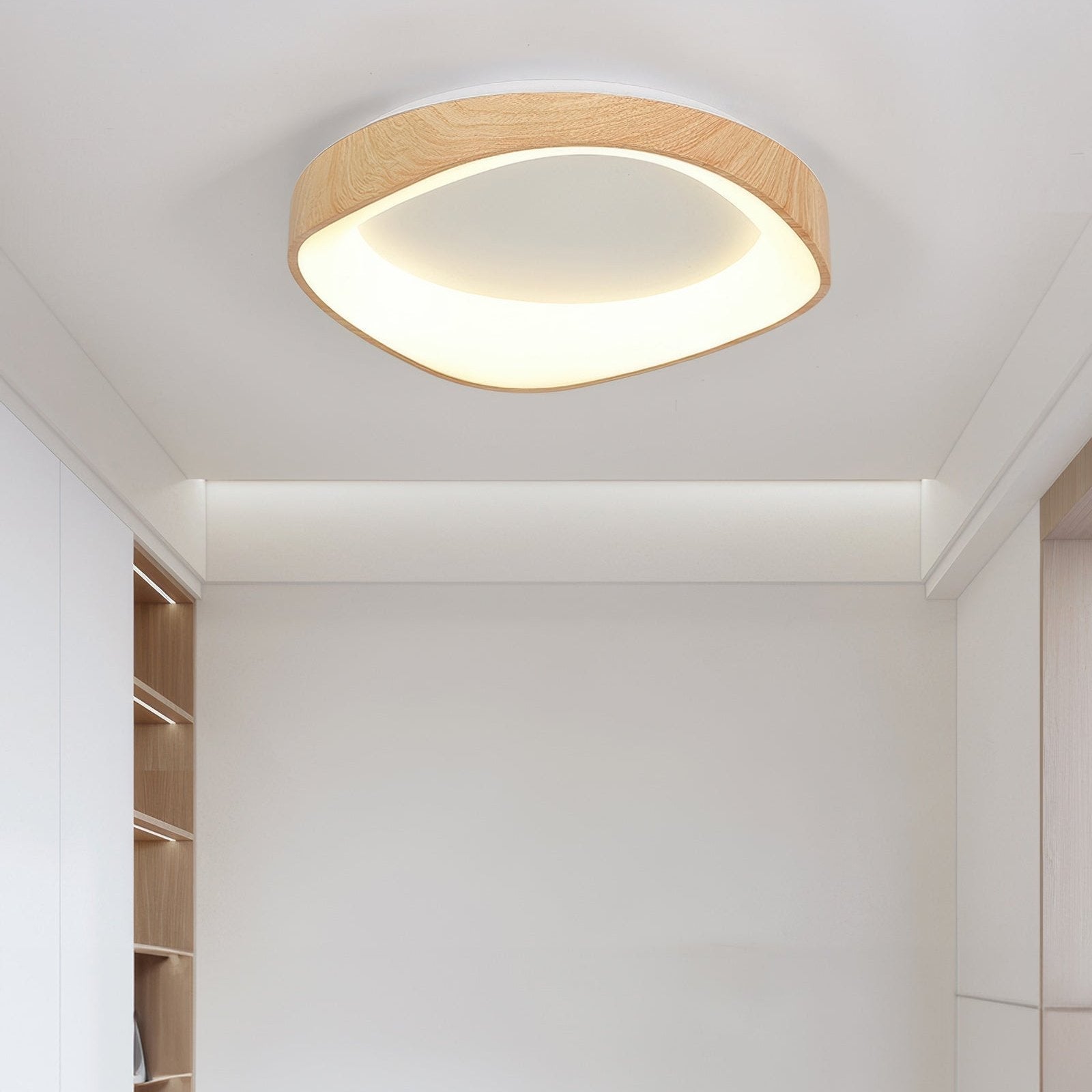 Valora | Lampe de plafond LED Bois – Raffinement Minimaliste et Durable