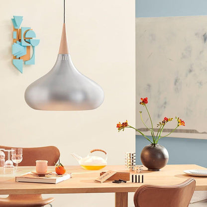 Veléandre | Lampe Suspendue – Verre blanc finitions or et noir
