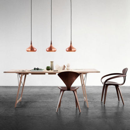 Veléandre | Lampe Suspendue – Verre blanc finitions or et noir