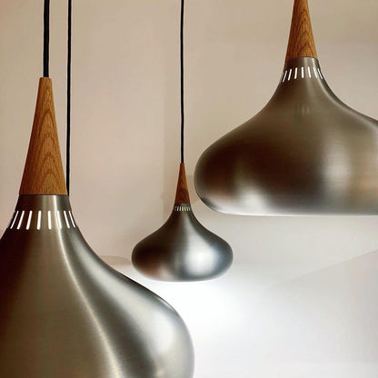 Veléandre | Lampe Suspendue – Verre blanc finitions or et noir
