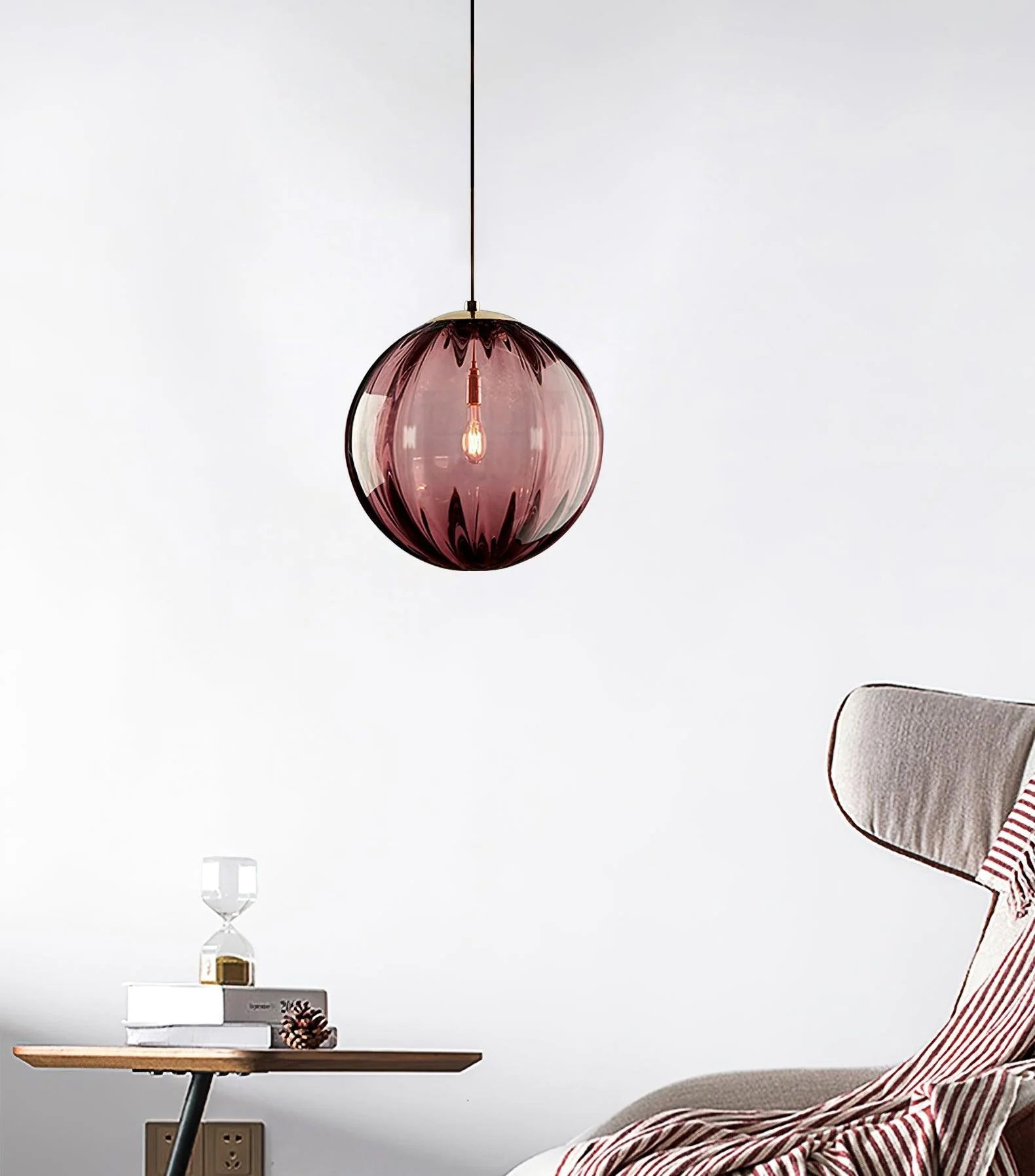 Éloura | Suspension Colorée – Teintes Intenses et Éclairage Chaleureux