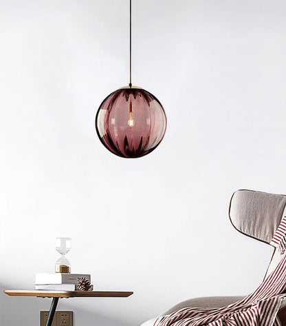 Éloura | Suspension Colorée – Teintes Intenses et Éclairage Chaleureux