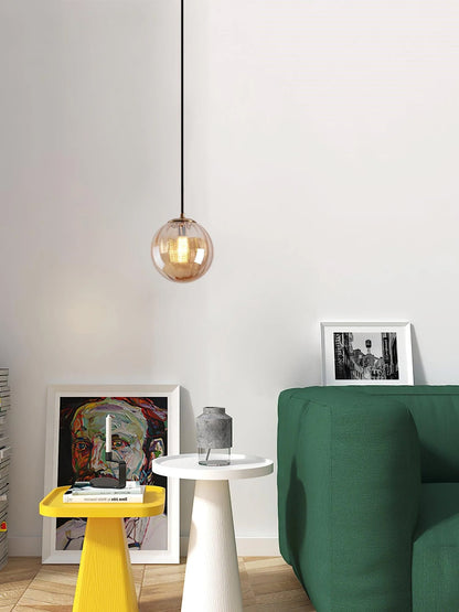 Éloura | Suspension Colorée – Teintes Intenses et Éclairage Chaleureux