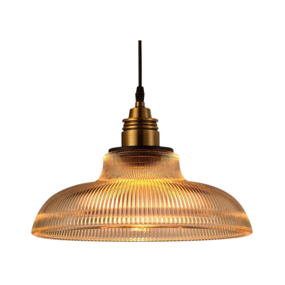 Plafonnier LED en Cristal Élégant pour Salon – Design Rétro Classique avec Abat-jour en Verre, Longueur Ajustable 0