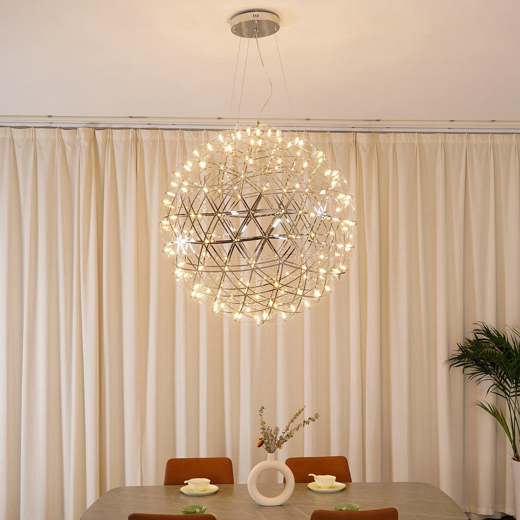 Stelliora | Lustre Boule LED – Éclat étoilé design contemporain