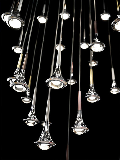 Pluviora | Lustre Multi Pendentif – Cascade lumineuse LED moderne