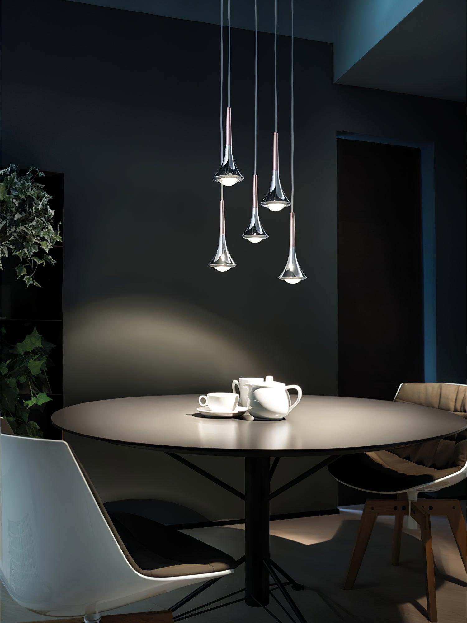 Pluviora | Lustre Multi Pendentif – Cascade lumineuse LED moderne