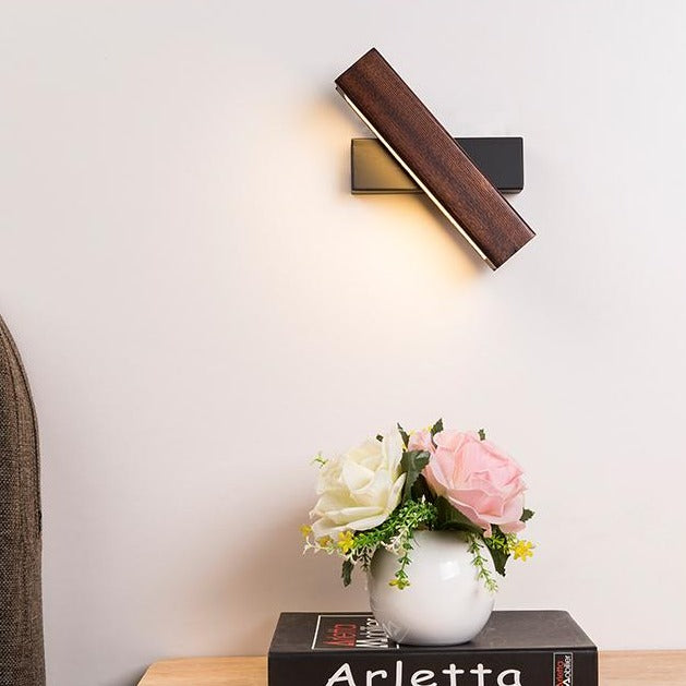 Valoria | Applique Murale LED – Bois Naturel et Ambiance Cosy