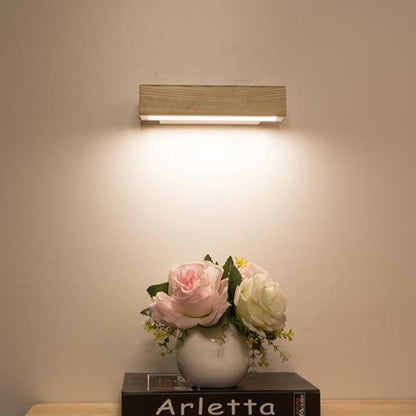 Valoria | Applique Murale LED – Bois Naturel et Ambiance Cosy