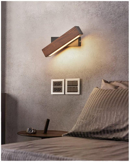 Valoria | Applique Murale LED – Bois Naturel et Ambiance Cosy
