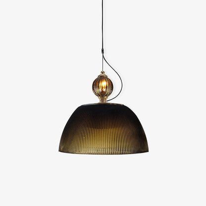 Évolisse | Lampe Suspendue en Verre – Dégradé vert rétro élégant