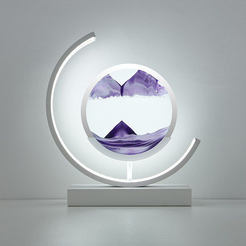 Éternia | Lampe Décorative LED – Paysages de sable apaisants