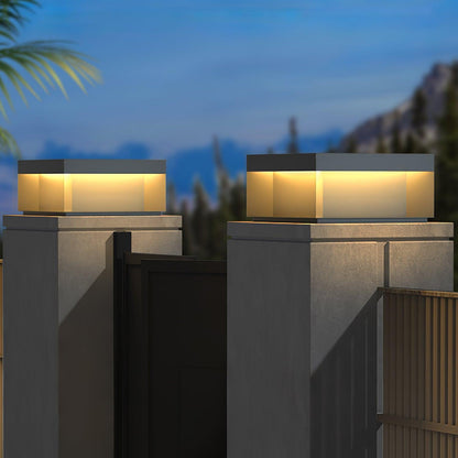 LumiJardin | Lampe de Pilier Solaire – Résistante UV et Intempéries