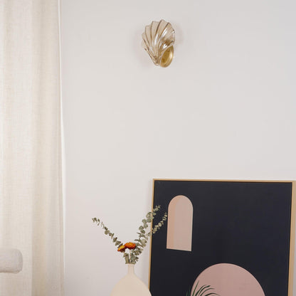 Arézia | Applique Murale – Élégance Coquillage et Laiton Raffiné