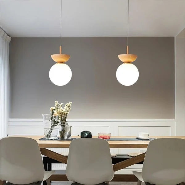 Skalys | Suspension Design – Ambiance Nordique à Lumière Chaleureuse