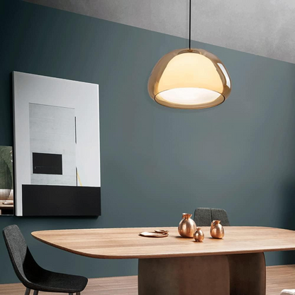 Suspension Luminaire en Verre Transparent avec Dôme Cristallin, Câble Réglable de 120 cm - Lustre Moderne pour Intérieur Contemporain 2