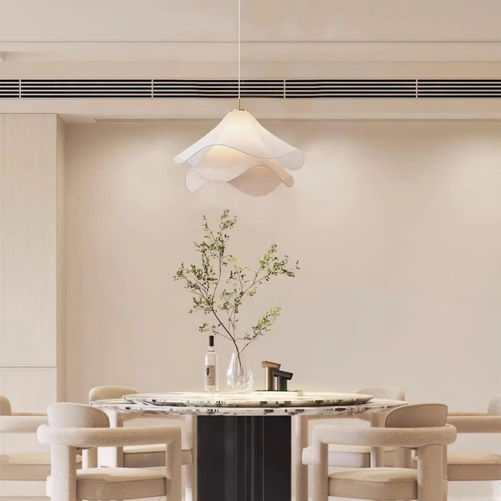 Suspension Lumineuse Design Moderne avec Éclairage Doux, Longueur Ajustable en Métal Noir et Verre Opale 2