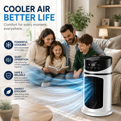 Thermya - Rafraichisseur D'air Cylindrique Sur Socle