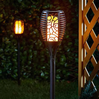Torches de Jardin Solaires LED Étanches IP65 avec Autonomie de 10 Heures 0