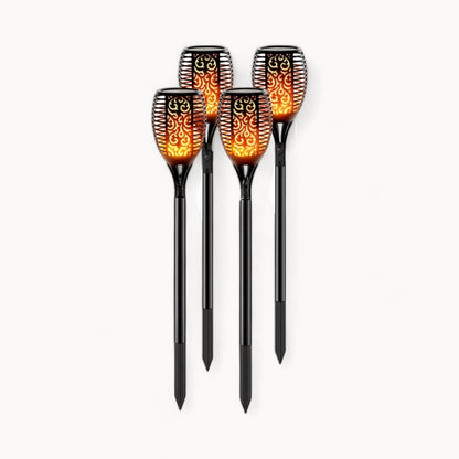 Torches de Jardin Solaires LED Étanches IP65 avec Autonomie de 10 Heures 1