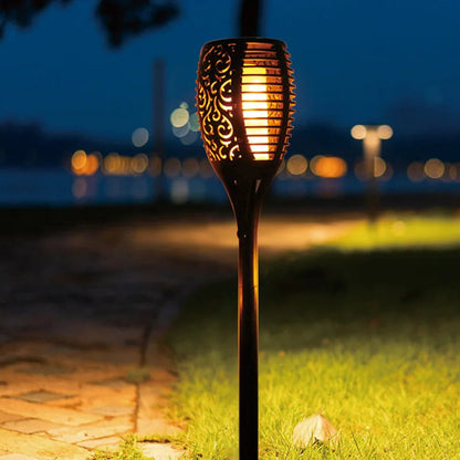 Torches de Jardin Solaires LED Étanches IP65 avec Autonomie de 10 Heures 2