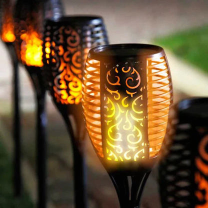 Torches de Jardin Solaires LED Étanches IP65 avec Autonomie de 10 Heures 4