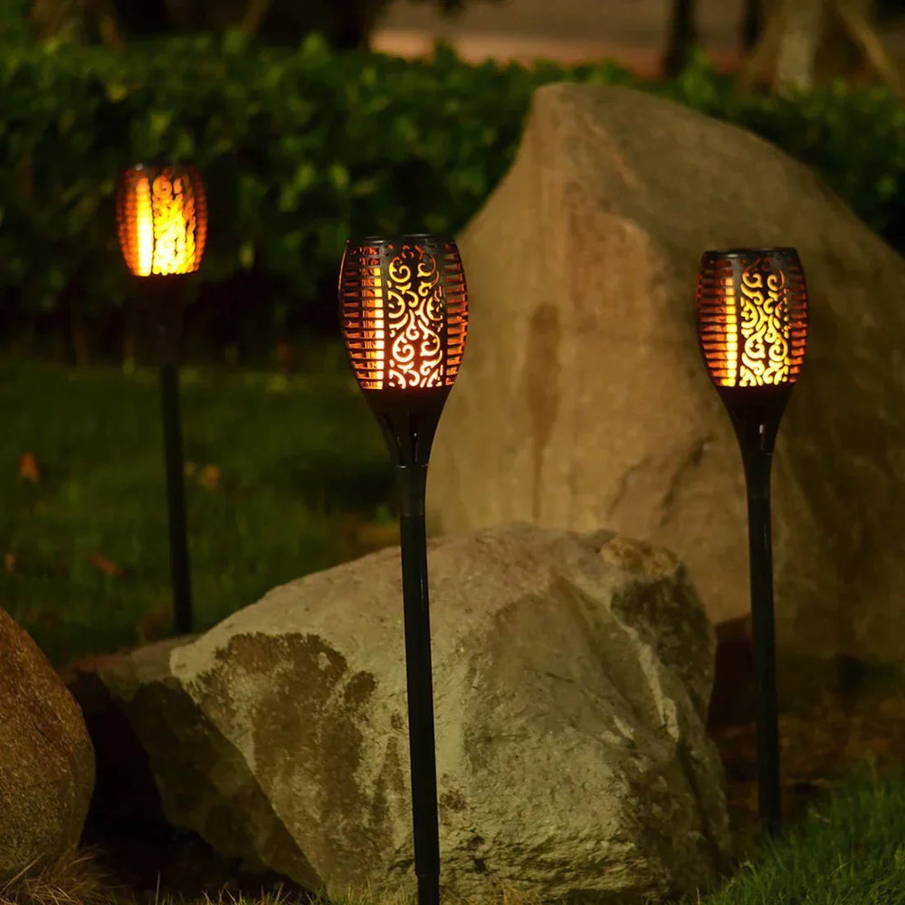 Torches de Jardin Solaires LED Étanches IP65 avec Autonomie de 10 Heures 7