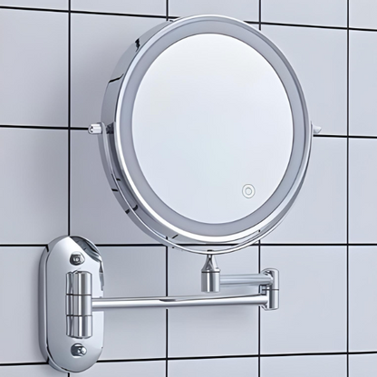 Clarior | Miroir de Maquillage – Éclairage Tactile et Chromé