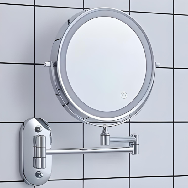 Clarior | Miroir de Maquillage – Éclairage Tactile et Chromé